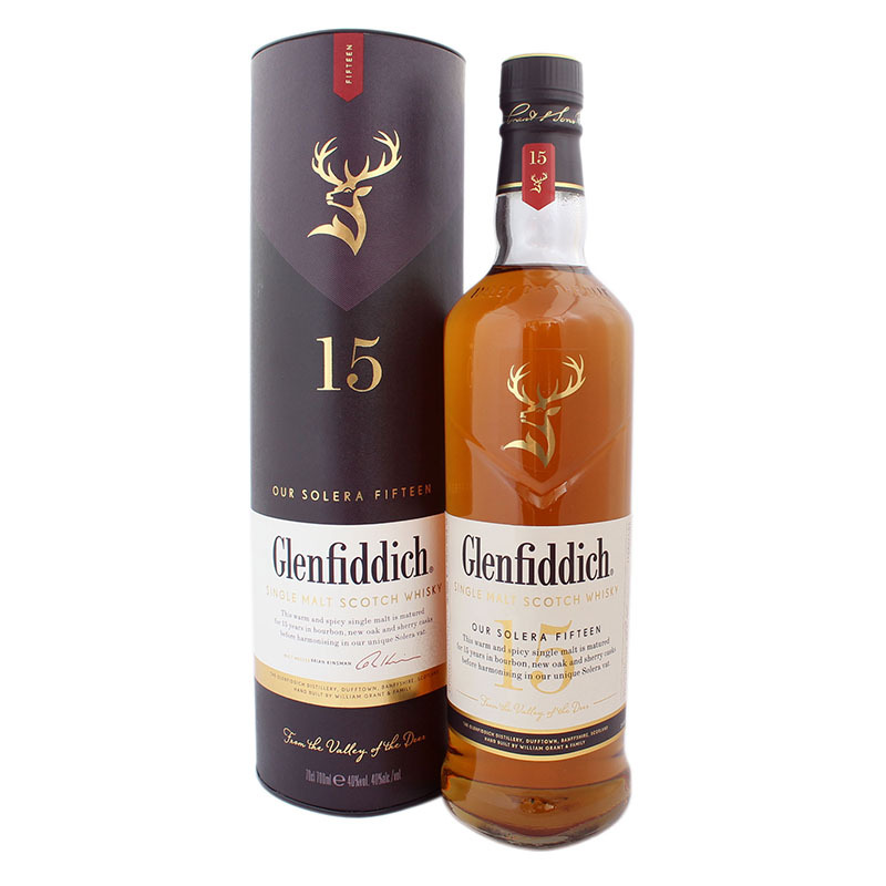 Glenfiddich 15 ani Solera in cutie 0.7L SGR