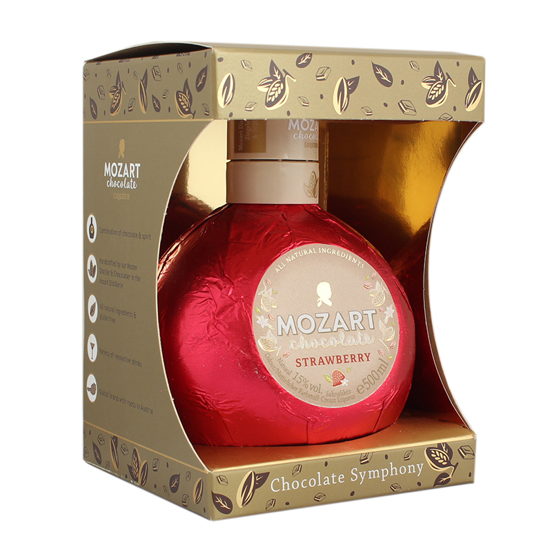 Mozart Crema Strawberry 0.5L in cutie SGR