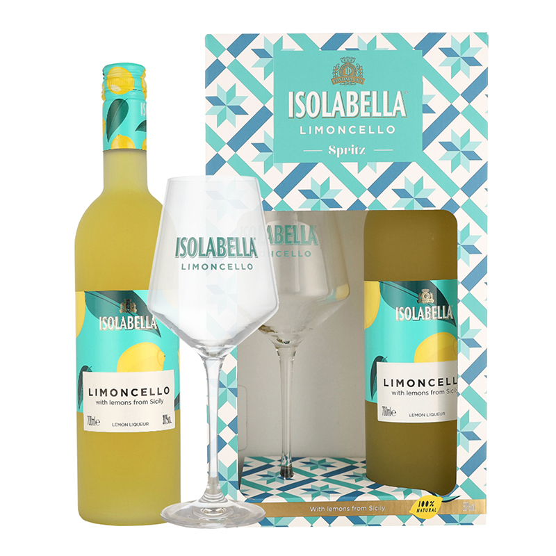 Isolabella Limoncello  cu 1 pahar 0.7L SGR